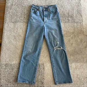 Levi’s ribcage straight jeans